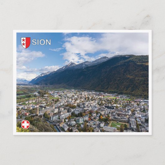 Sion - Zwitserland Briefkaart (Voorkant)