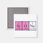 Sione periodieke table name magnet (Voorkant / Achterkant)