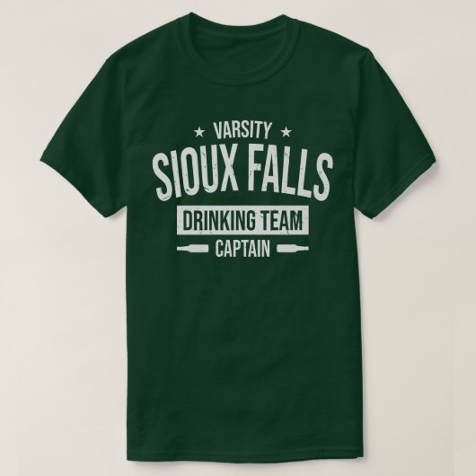 Siou-Herfsten Drink Team Captain South Dakota Beer T-shirt (Design voorkant)