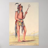 Sioux ball player Ah-No-Je-Nange Poster (Voorkant)