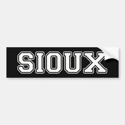 Sioux Bumpersticker (Voorkant)
