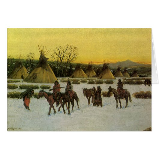 Sioux Camp bij Wounded Knee door John Hauser (Voorkant Horizontaal)