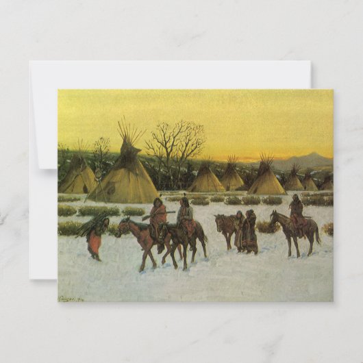 Sioux Camp bij Wounded Knee door John Hauser (Voorkant)