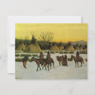 Sioux Camp bij Wounded Knee door John Hauser
