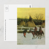 Sioux Camp bij Wounded Knee door John Hauser Briefkaart (Voorkant / Achterkant)