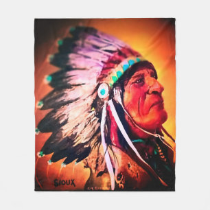 Sioux Chief  Fleece Deken