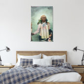 Sioux Chief Iron Tail Portret Canvas Afdruk (Insitu (Slaapkamer))