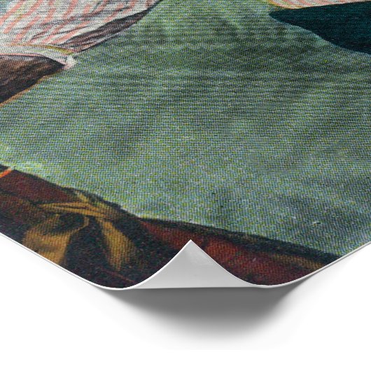 Sioux Chief Iron Tail Portret Poster (Hoek)