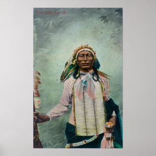 Sioux Chief Iron Tail Portret Poster