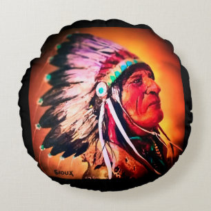 Sioux Chief Ronde Kussen