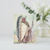 Sioux Chief, 'The Black Rock' Briefkaart (Staand voorkant)