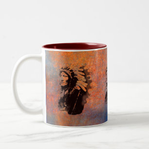 Sioux Chieftain Native American Gift Mok