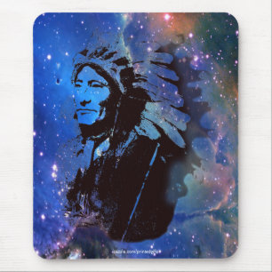 Sioux Chieftain Native American Gift Mousepad Muismat