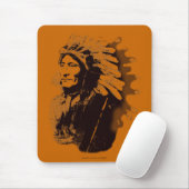 Sioux Chieftain Native American Gift Mousepad Muismat (Met muis)