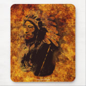 Sioux Chieftain Native American Gift Mousepad Muismat (Voorkant)