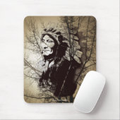Sioux Chieftain Native American Gift Mousepad Muismat (Met muis)
