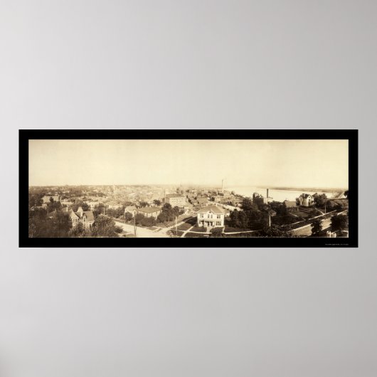 Sioux City IA Foto 1912 Poster (Voorkant)
