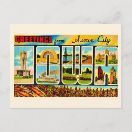 Sioux City IO Groeten Briefkaart