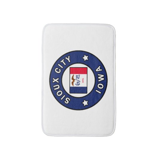 Sioux City Iowa Badmat (Voorkant Verticaal)