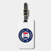 Sioux City Iowa Bagagelabel (Voorkant verticaal)