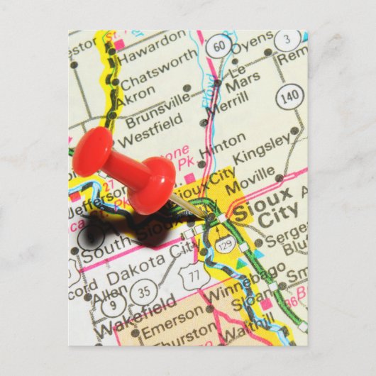 Sioux City, Iowa Briefkaart (Voorkant)