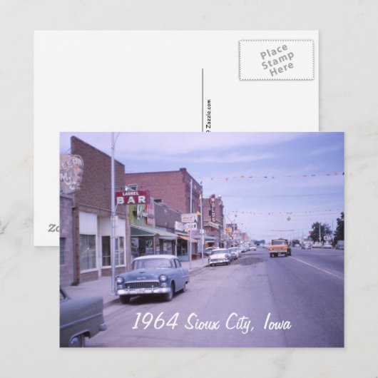 Sioux City, Iowa Briefkaart (Voorkant / Achterkant)