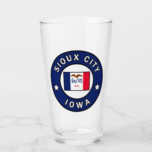 Sioux City Iowa Glas (Voorkant)