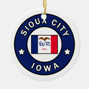 Sioux City Iowa Keramisch Ornament