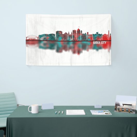 Sioux City Iowa Skyline Spandoek (Beurs)
