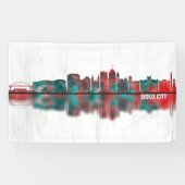 Sioux City Iowa Skyline Spandoek (Horizontaal)
