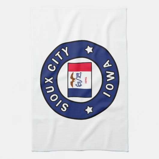 Sioux City Iowa Theedoek (Verticaal)