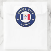 Sioux City Iowa Vierkante Sticker (Tas)