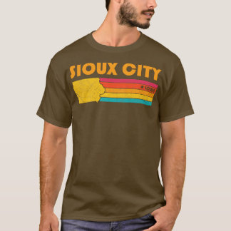 Sioux City Iowa Vintage Verdrietig Souvenir T-shirt