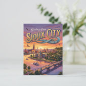 Sioux City Rivierfront VS Briefkaart (Staand voorkant)
