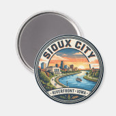 Sioux City Waterfront VS Magneet (Voorkant / Achterkant)