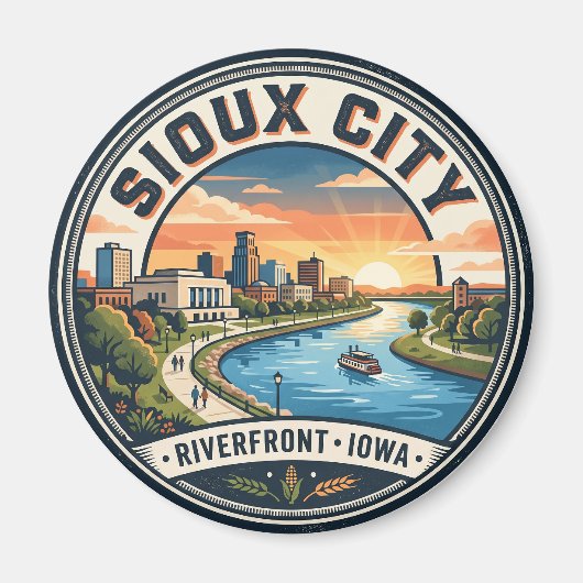 Sioux City Waterfront VS Magneet (Voorkant)