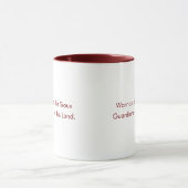 Sioux Custom Maroon Typography Coffee Mug Mok (Midden)