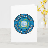 Sioux Falls South Dakota Kaart (Gele Bloem)