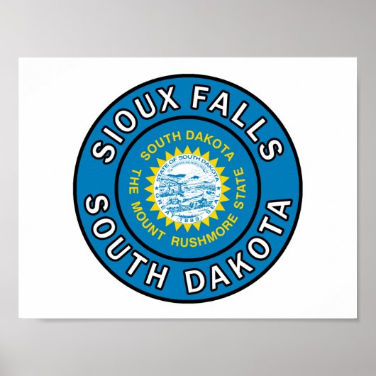 Sioux Falls South Dakota Poster (Voorkant)