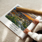Sioux Falls South Dakota Poster, Aquarel Poster