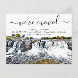 Sioux Herfst Waterfall Moving Announcement Briefka Aankondigingskaart