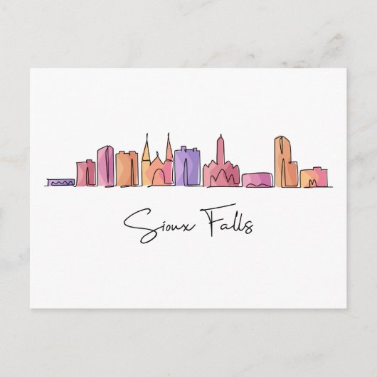 Sioux Herfst ZUID-DAKOTA Briefkaart (Voorkant)