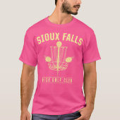 Sioux Herfsten Disc Golfclub Golfer South Dakota T-shirt (Voorkant)