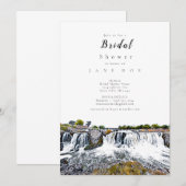 Sioux Herfsten Skyline Bridal Shower Uitnodiging (Voorkant / Achterkant)