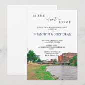 Sioux Herfsten Skyline Housewarming Invitation Save The Date (Voorkant / Achterkant)