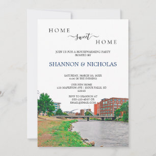 Sioux Herfsten Skyline Housewarming Invitation Save The Date