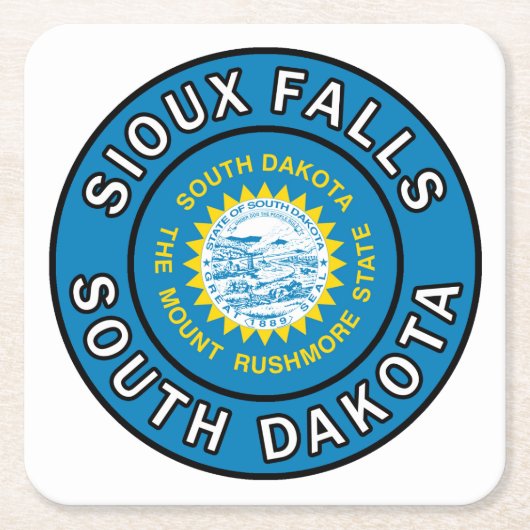 Sioux Herfsten South Dakota Kartonnen Onderzetters (Voorkant)