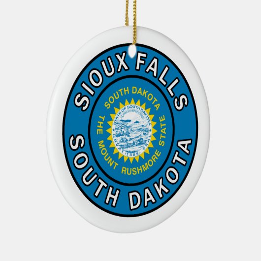 Sioux Herfsten South Dakota Keramisch Ornament (Rechts)