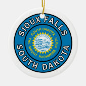 Sioux Herfsten South Dakota Keramisch Ornament (Voorkant)
