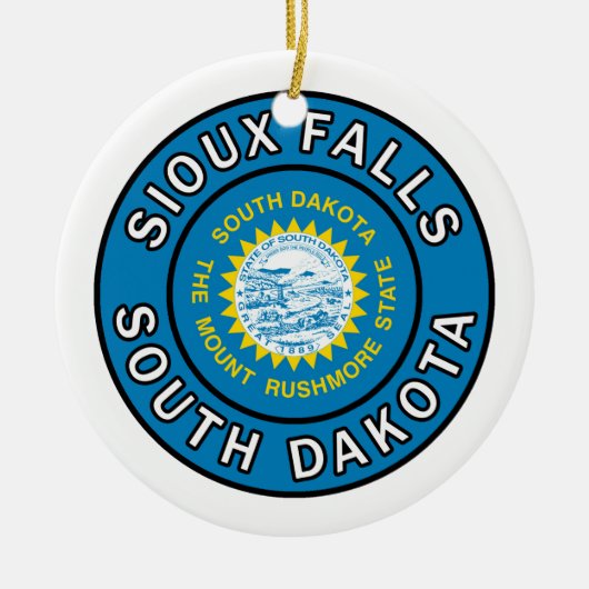 Sioux Herfsten South Dakota Keramisch Ornament (Voorkant)